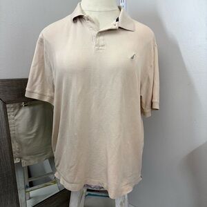 Nautica Cream Polo Shirt Timeless Elegance